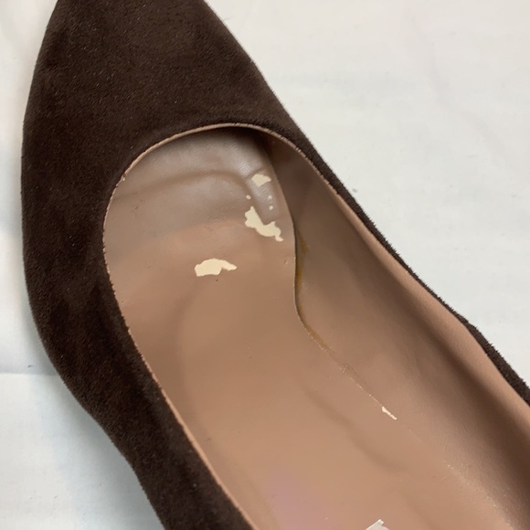 Novela Chocolate Brown Suede Stiletto Heels - Picture 13 of 13